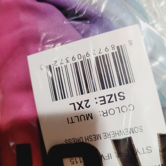 New Iron Fist Sheer Rainbow dress Tank Top sequence heart part Covering - Picture 16 of 16